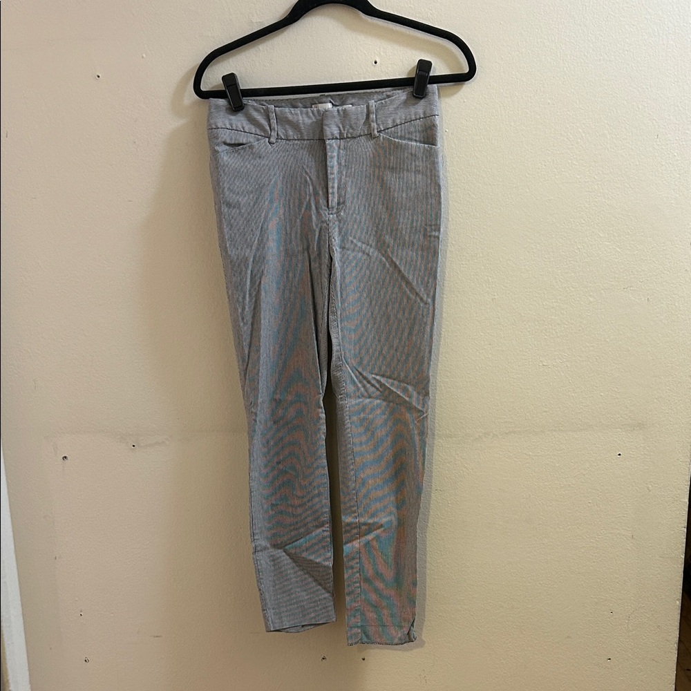 A New Day Navy and White Striped Pants